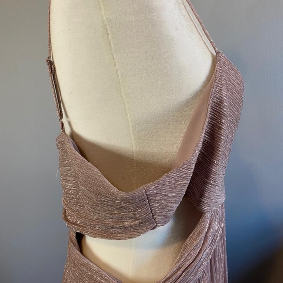 INTERMIX PINK TINA LUREX CUTO DRESS - Picture 15 of 17